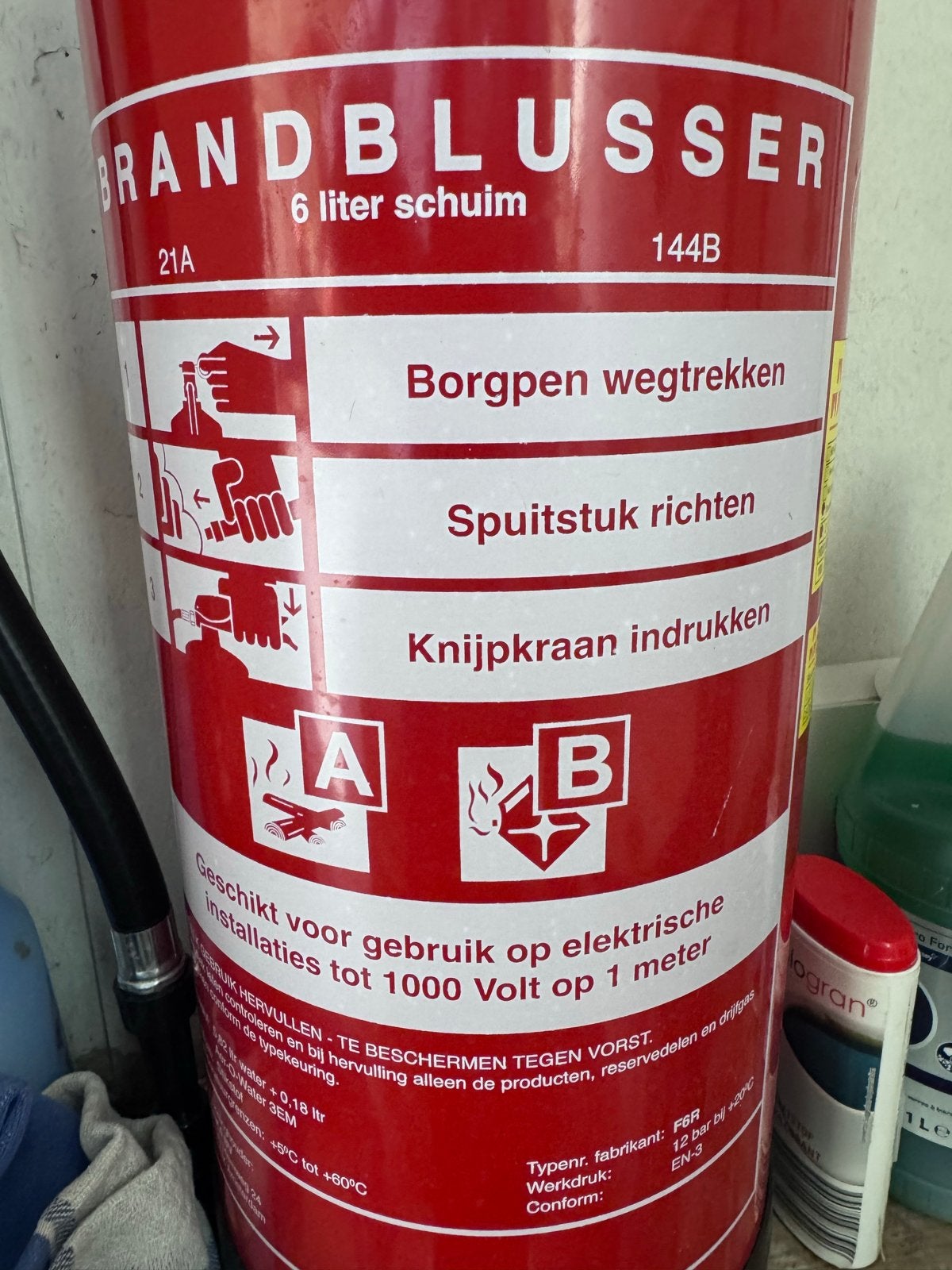 3 Brandblussers - Gekeurd t/m sep 2026, Ophalen, Gebruikt, Brandblusser