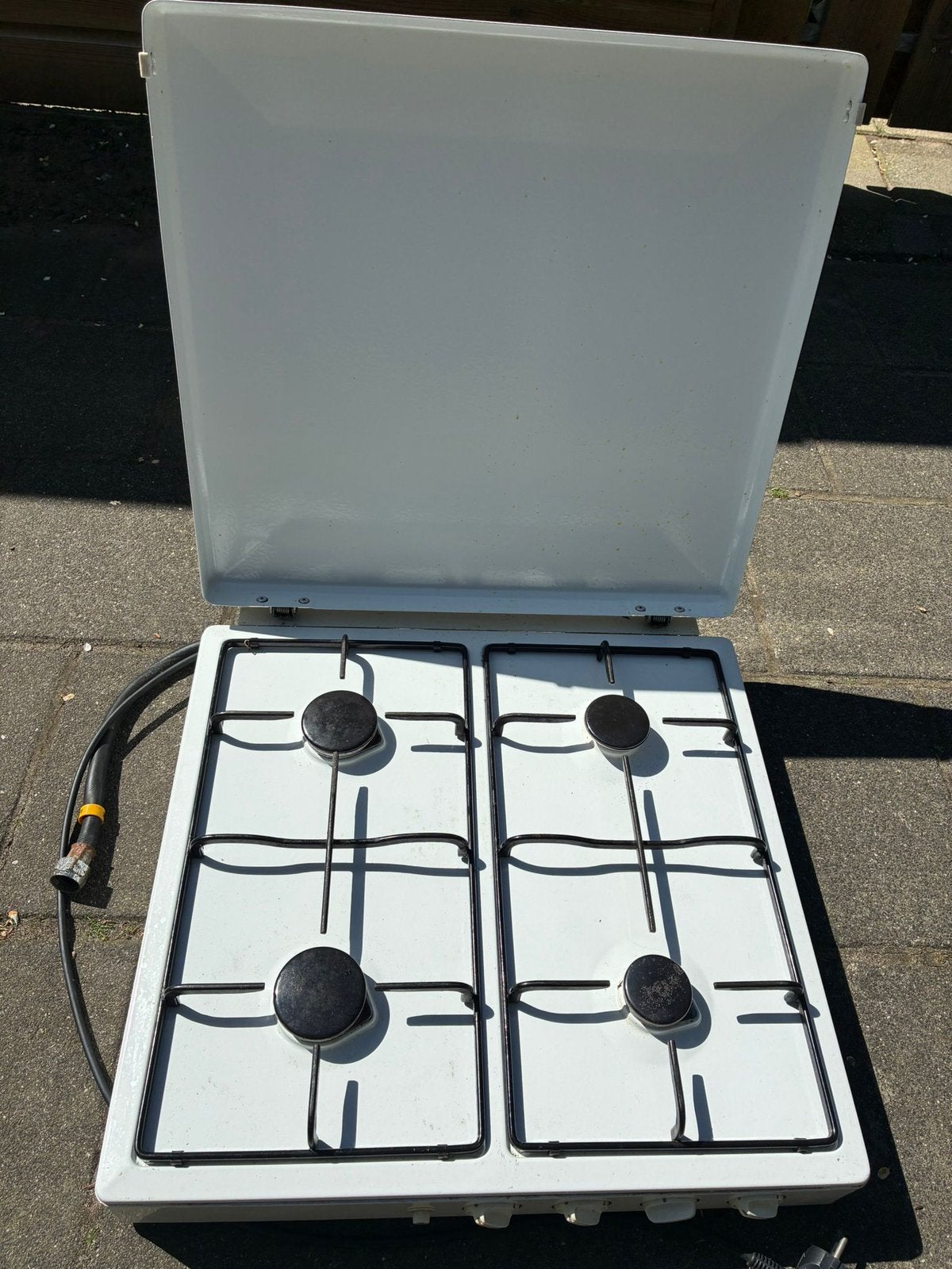 Inventum gaskookplaat 4-pits, Ophalen, 4 kookzones, Zo goed als nieuw, Inbouw