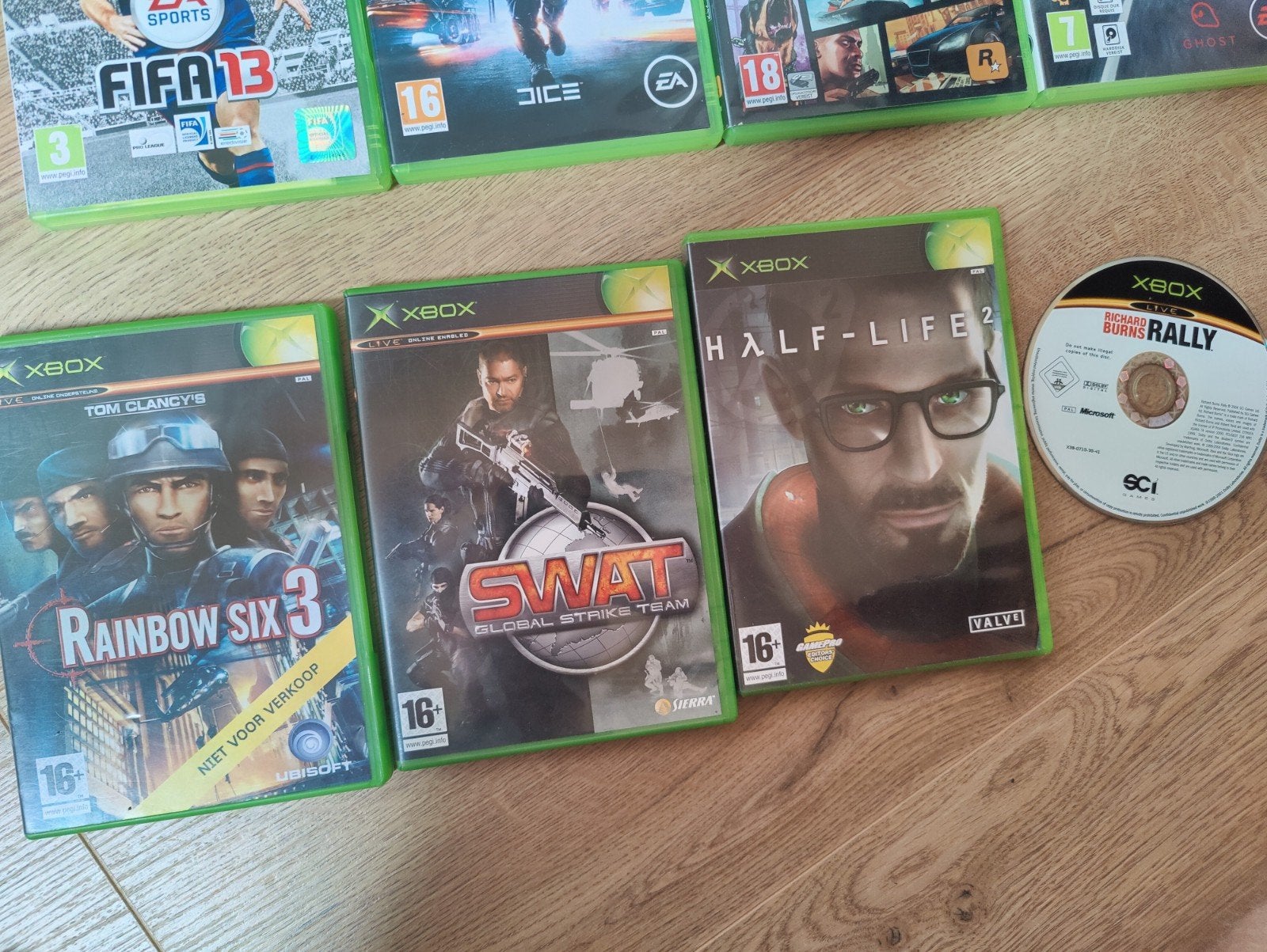 Xbox Original Games: SWAT, Rainbow Six 3, Half-Life 2, Ophalen of Verzenden, Gebruikt, Shooter, Vanaf 16 jaar