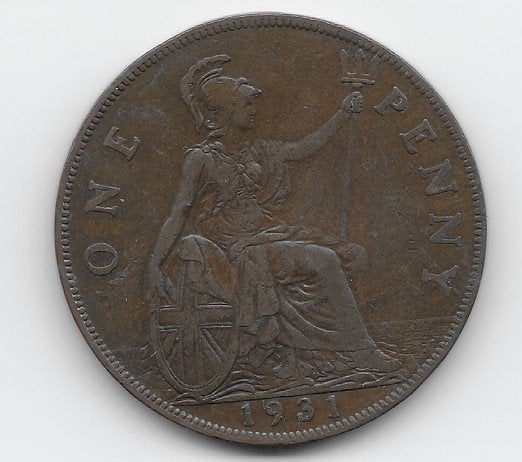 Verenigd Koninkrijk 1 penny 1931 KM# 838, Verzenden, Overige landen, Losse munt