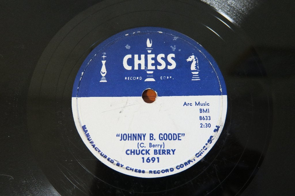 Chuck Berry Johnny b. goode 78rpm 78 toeren wurlitzer AMI, Cd's en Dvd's, Vinyl | Rock, Gebruikt, 10 inch, Ophalen of Verzenden