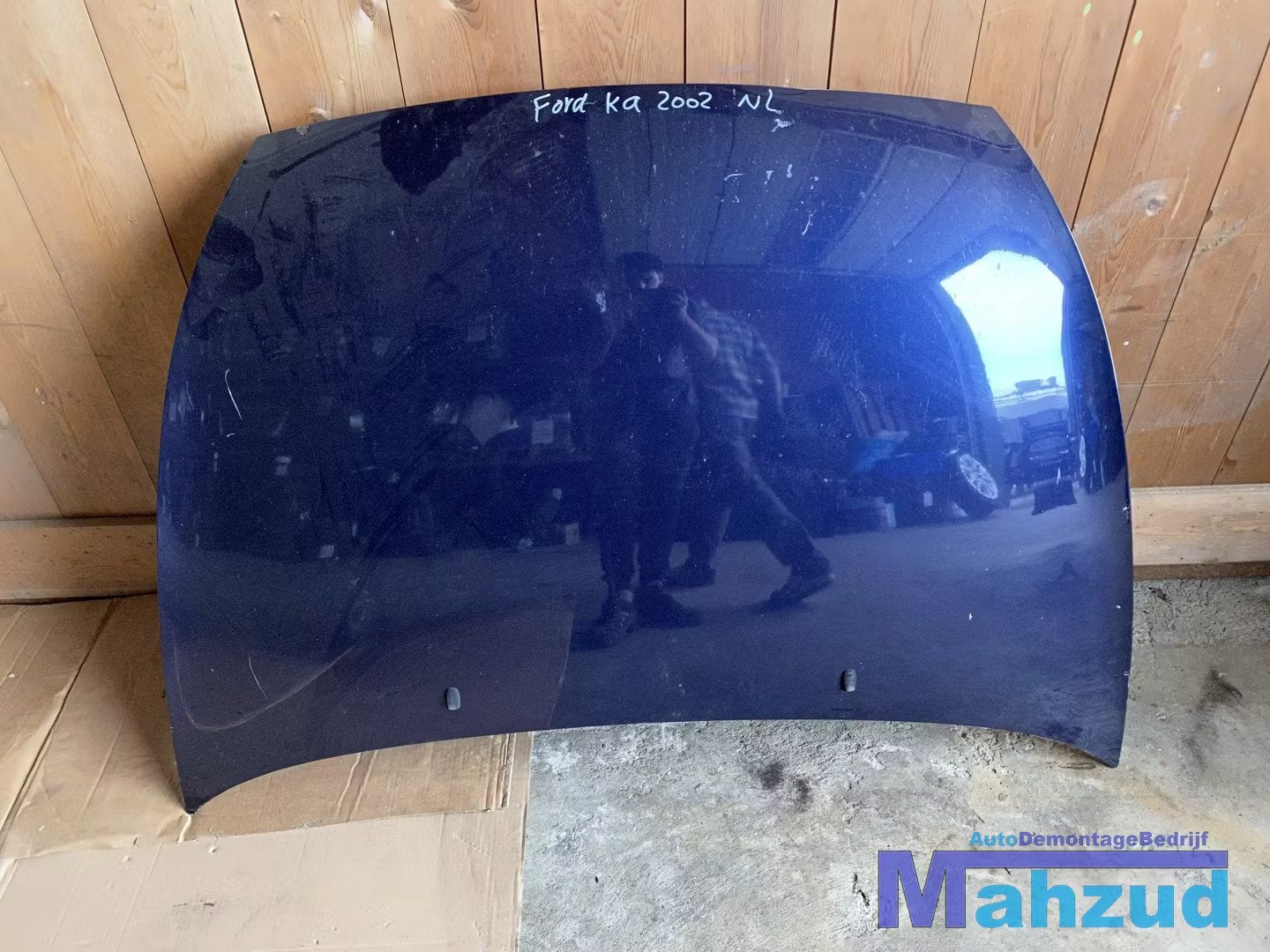 FORD KA Blauw motorkap 1996-2008, Gebruikt, Info@ford.com, Ophalen of Verzenden, Ford