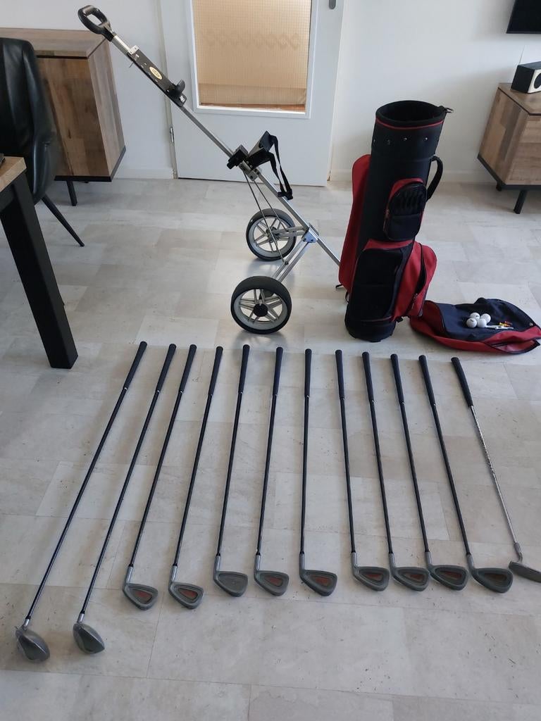 Complete Penn Golfset met trolley en tas, Sport en Fitness, Golf, Ophalen, Gebruikt, Set, Overige merken