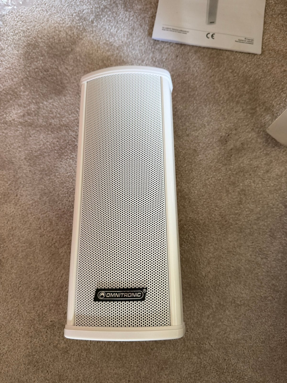 5 stuks Omnitronic PCW-10 Column Speaker’s, Speakerset, Nieuw, 60 tot 120 watt, Inclusief muurbeugels
