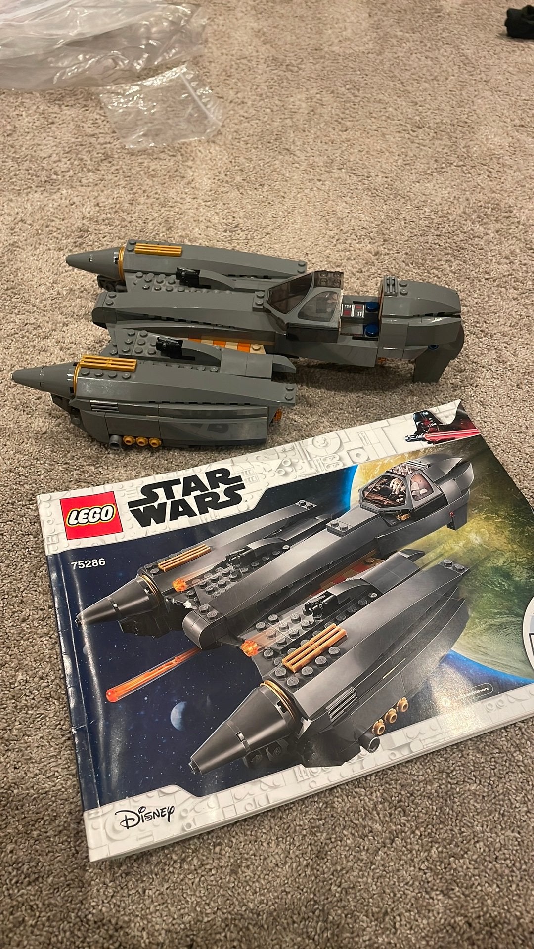 Lego 75286 geberak grievous starfighter, Ophalen of Verzenden, Zo goed als nieuw, Actiefiguurtje