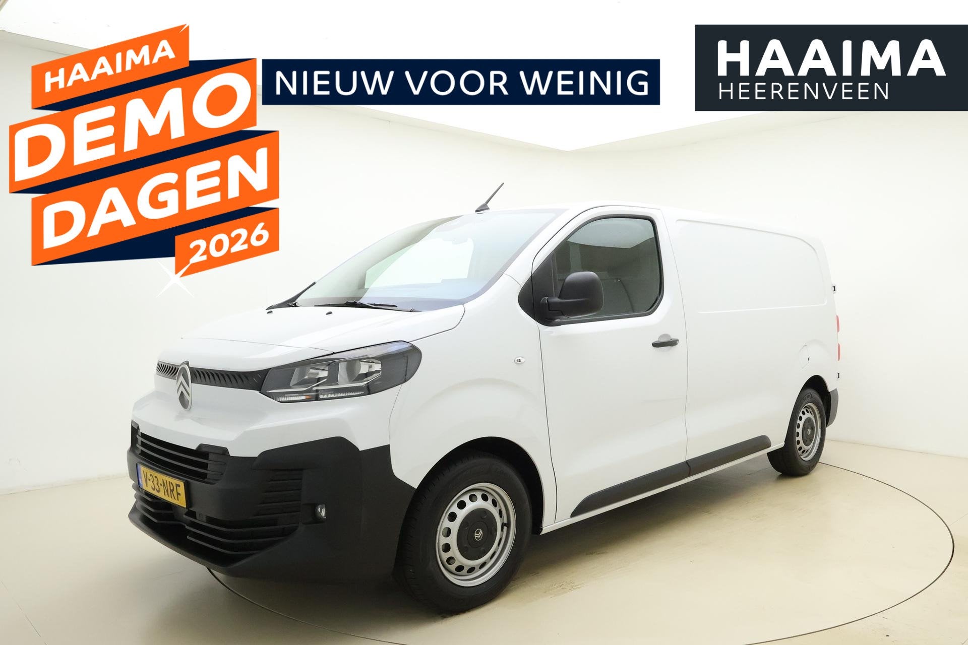 Citroen Jumpy 1.5 BlueHDI 120 S&S L2 | Demo | Navigatie | Ca, Euro 6, 4 cilinders, Wit, Origineel Nederlands