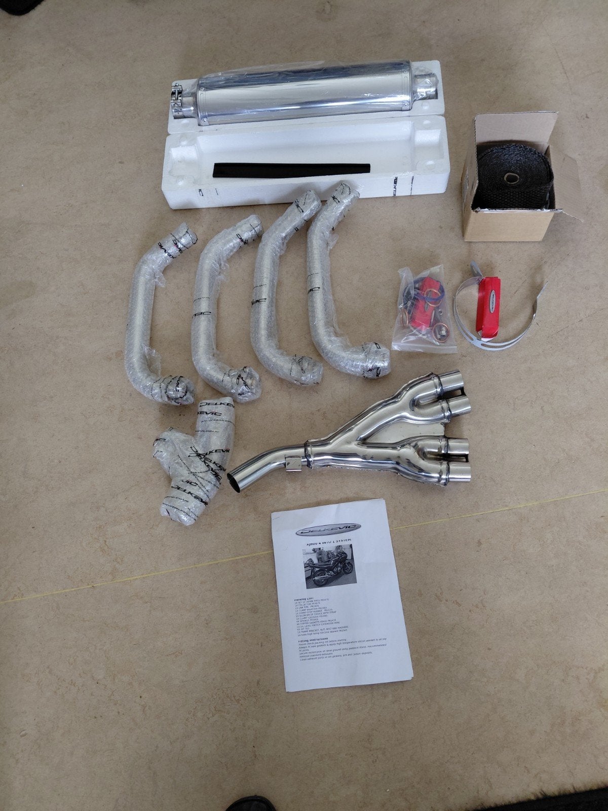 Uitlaat  4-1 yamaha diversion, Motoren, Ophalen, Nieuw