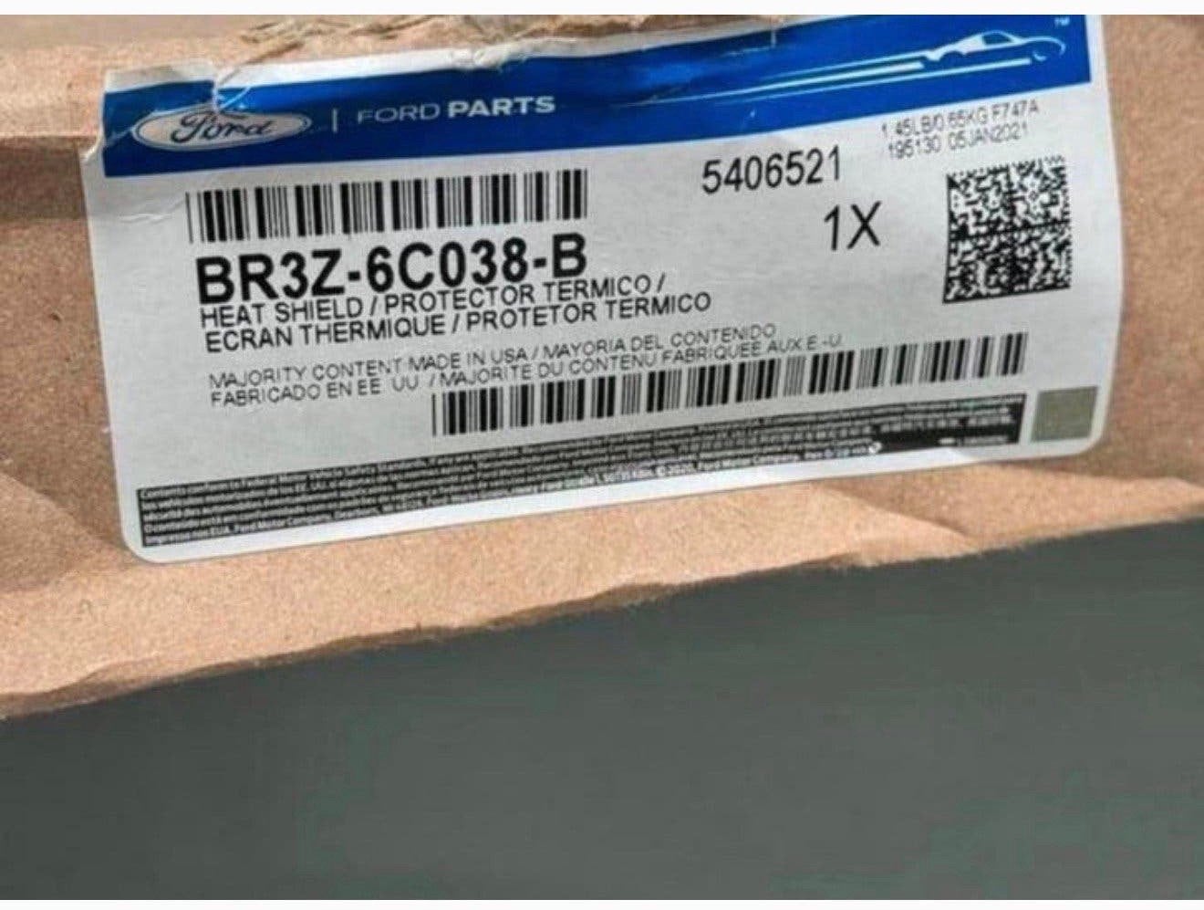 2011-2014 Ford Mustang bodemplaat ORIGINEEL BR3Z-6C038-B, P, P, P, Nieuw