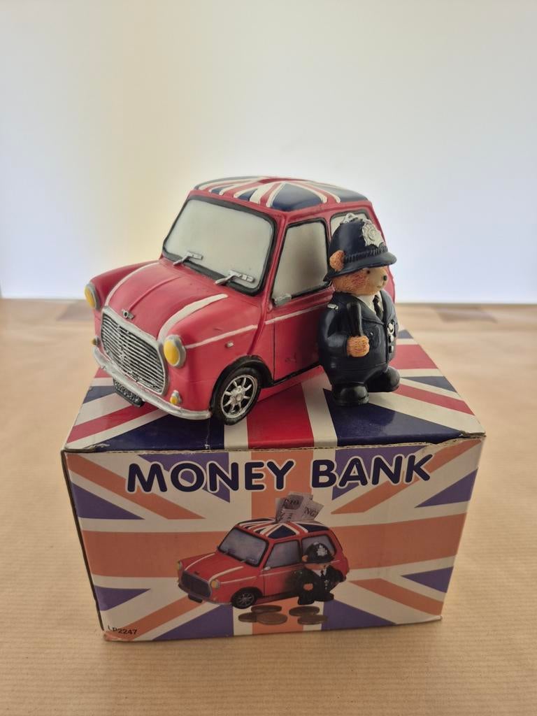 Austin Morris Mini Cooper Spaarpot - 12 cm, Ophalen of Verzenden, Gebruikt, Overige materialen, Vervoermiddel