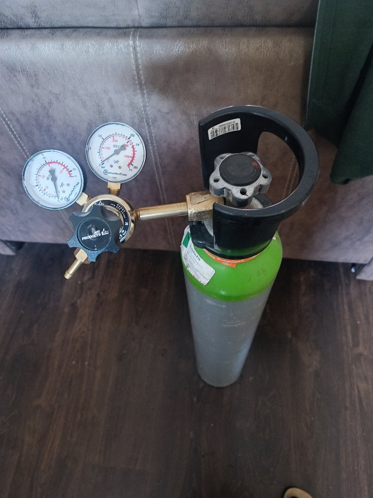 CO2-fles set, Ophalen of Verzenden, Nieuw, 150 tot 250 ampère, Tig