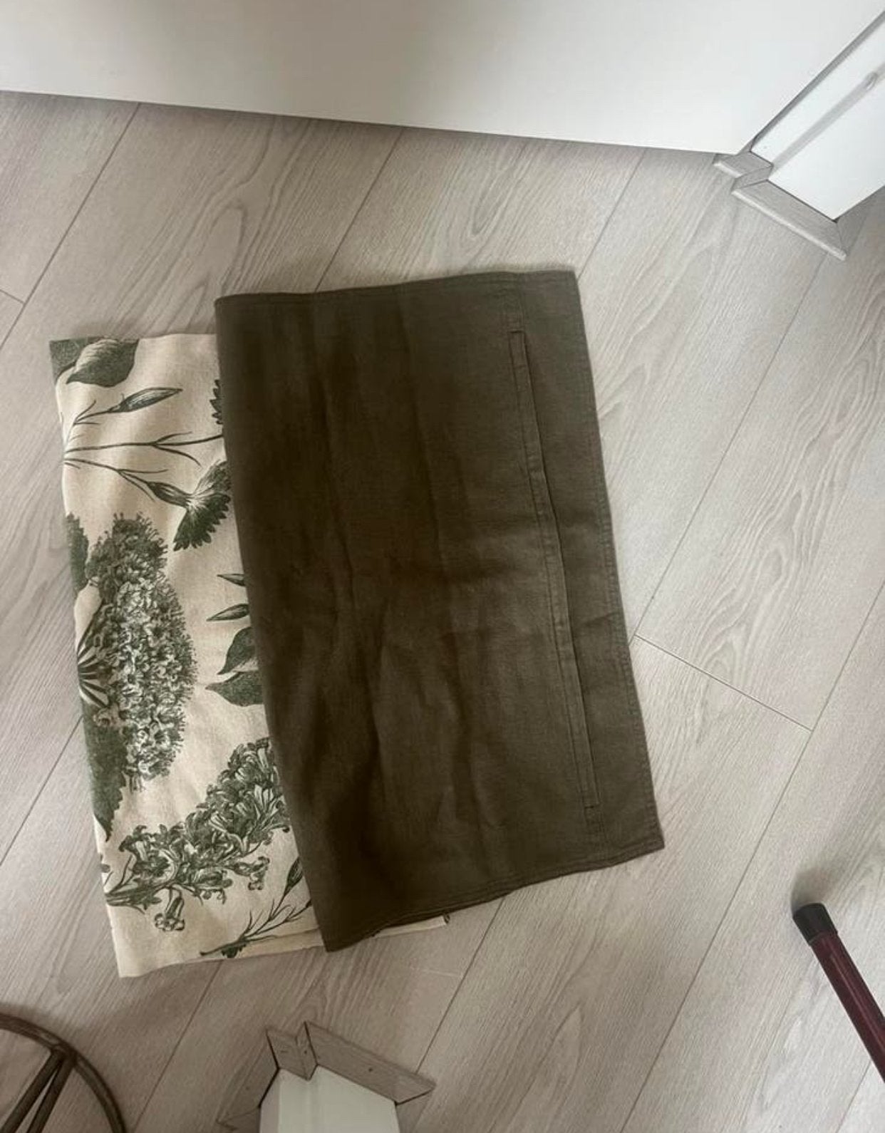 H&M Home Kussenhoezen 50x50 cm  Groen/Beige Bloemenprint, Overige merken, Meerkleurig, Met print, Nieuw