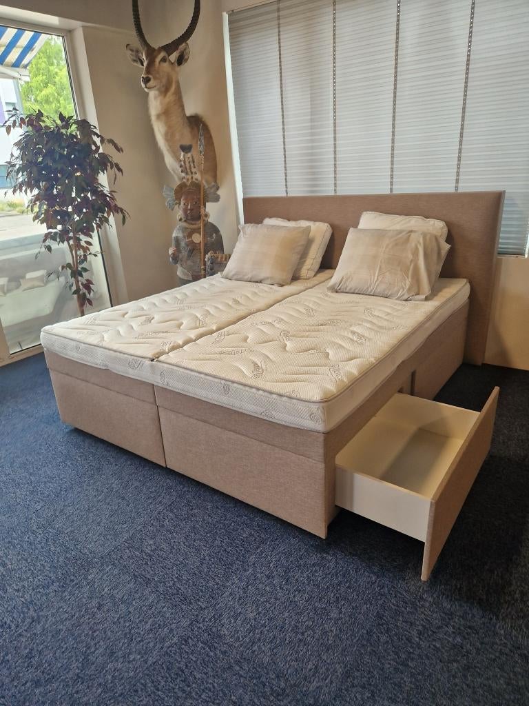 Waterbed boxspring look met laden 180 x 200, Huis en Inrichting, Slaapkamer | Waterbedden, Nieuw, Solo-systeem, 180 cm, 200 cm