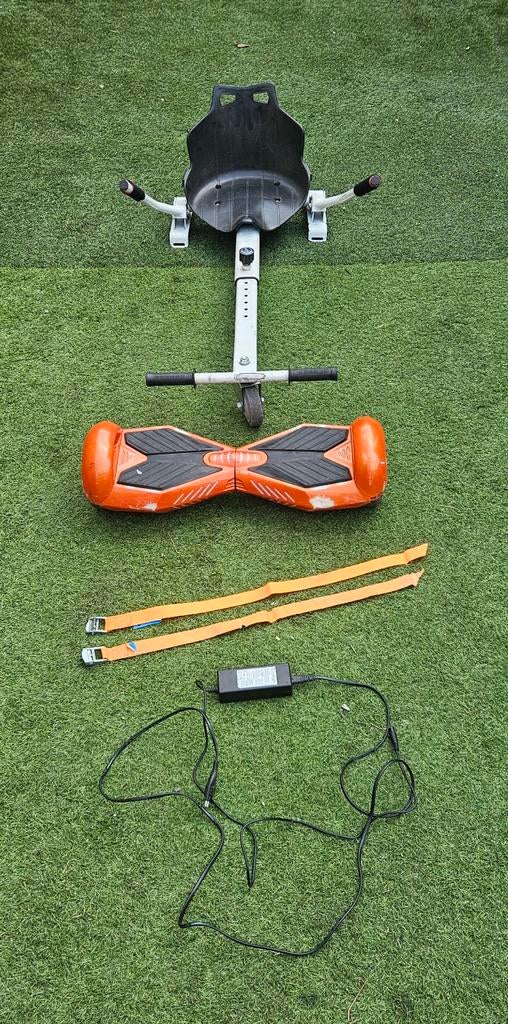 Hoverboard met zitje en oplader en spanbanden - Gebruikt, Ophalen, Gebruikt