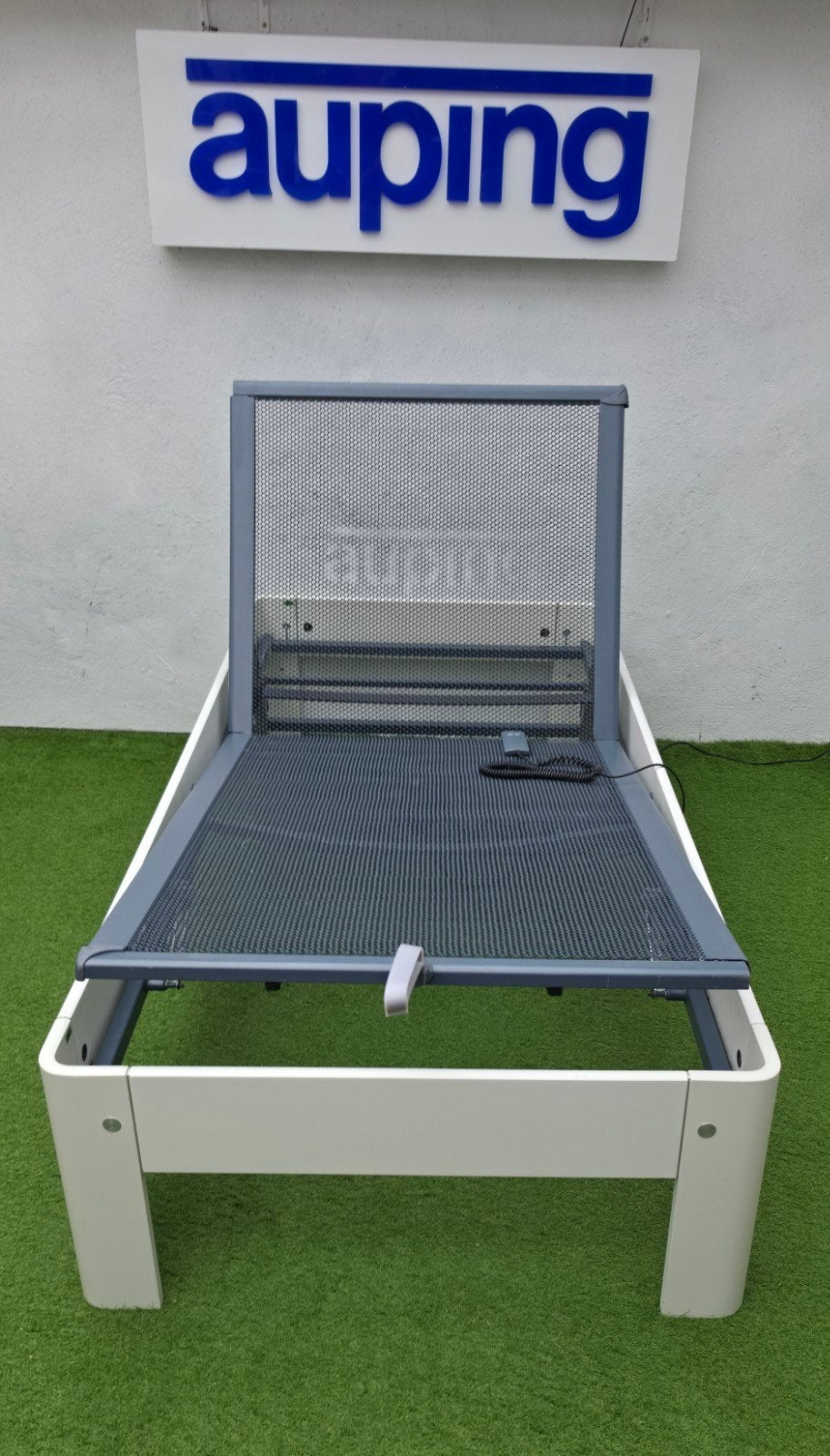Auping Auronde Elektrisch Bed 90x200cm 41,5cm Hoog, Huis en Inrichting, Eenpersoons, ., Wit, Ophalen of Verzenden