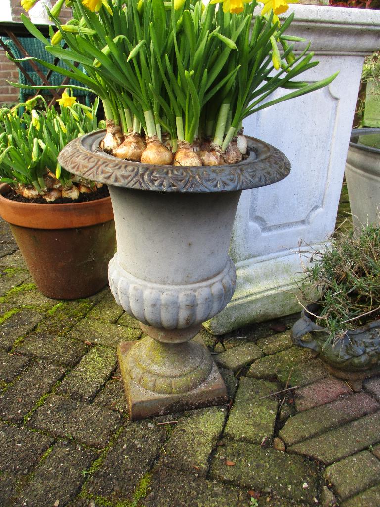 Gietijzeren tuinvazen, Tuin en Terras, Tuinvazen, Gebruikt, Ophalen
