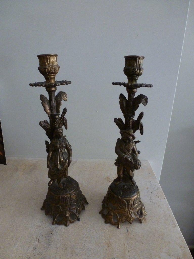 2 Kandelaars, Ophalen of Verzenden, Overige materialen