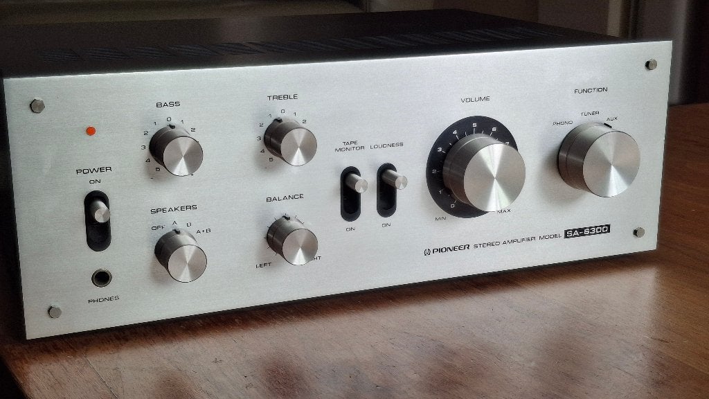 Pioneer SA-6300 stereo versterker met PHONO, Audio, Tv en Foto, Versterkers en Receivers, Gebruikt, Ophalen of Verzenden, Pioneer