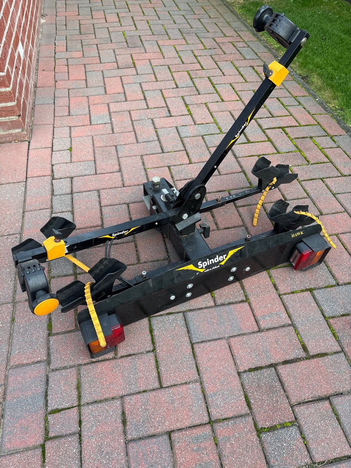 Spinder Hawk fietsendrager voor 2 fietsen, Auto diversen, Ophalen, 2 fietsen, Gebruikt, Trekhaakdrager