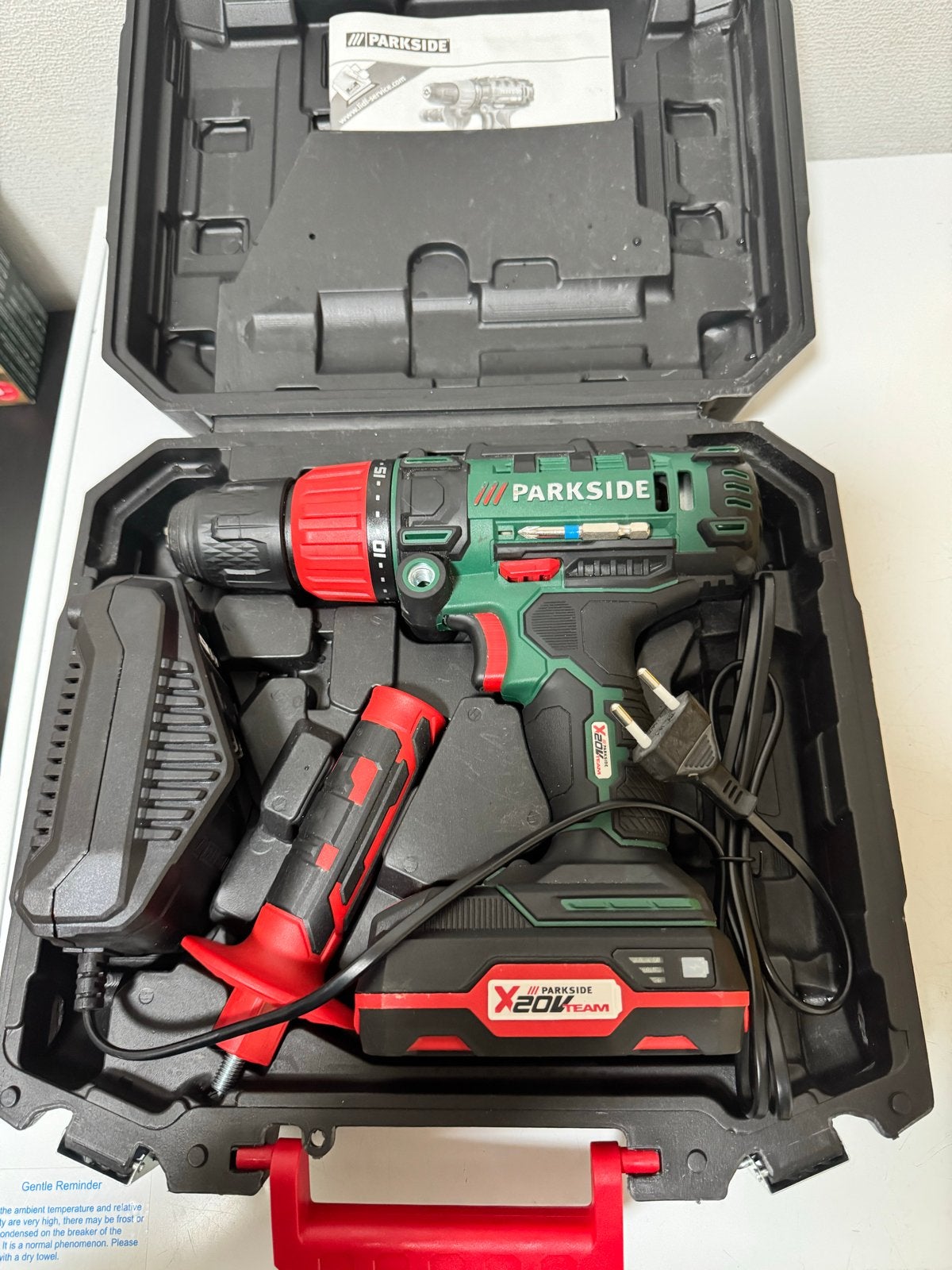 Parkside Accu Klopboormachine 20V met Accu en Lader, Ophalen of Verzenden, Minder dan 400 watt, Klopboormechanisme, Zo goed als nieuw