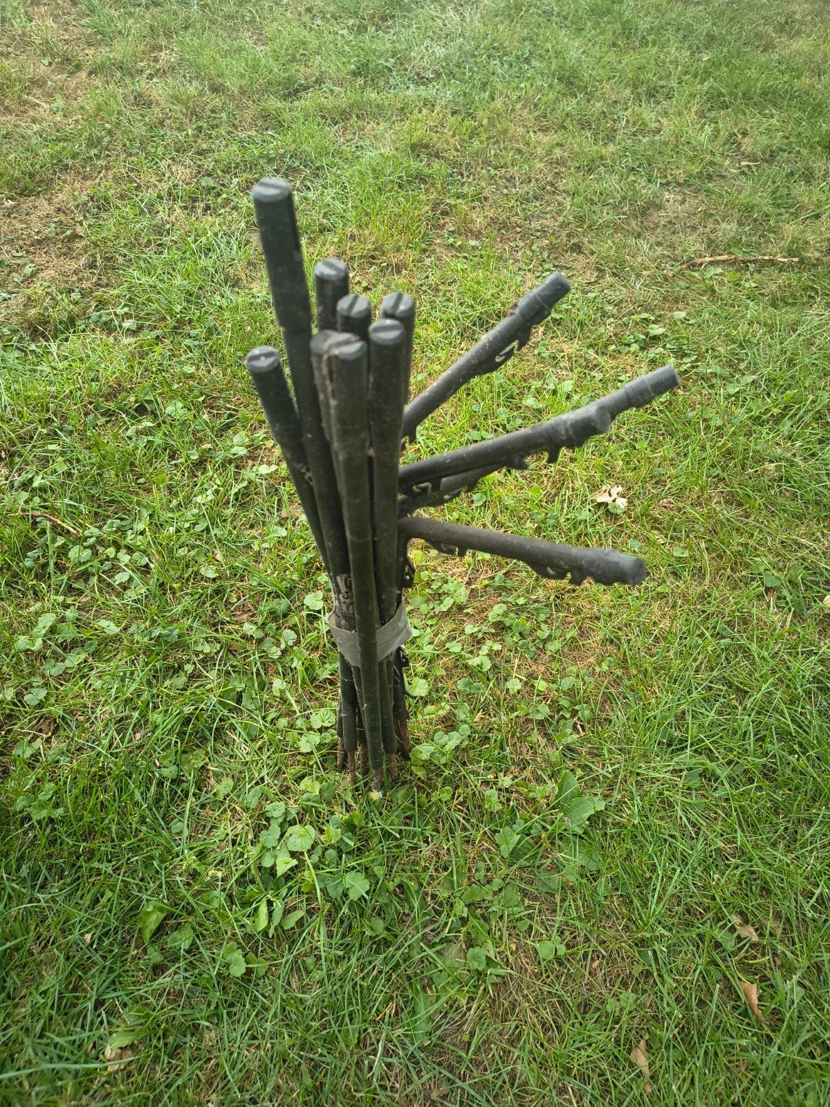afrastering paaltjes, Ophalen, Gebruikt