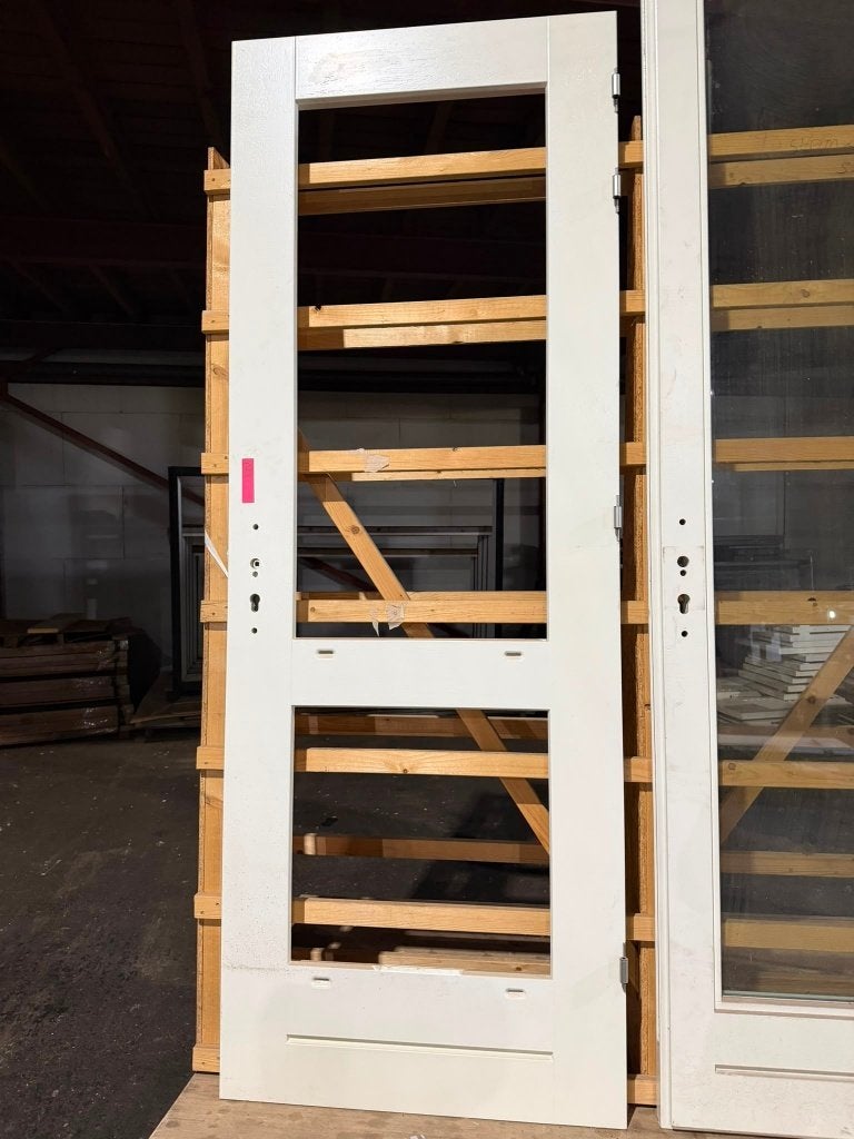 Buitendeur zonder glas, Ophalen, 80 tot 100 cm, 200 tot 215 cm, Glas