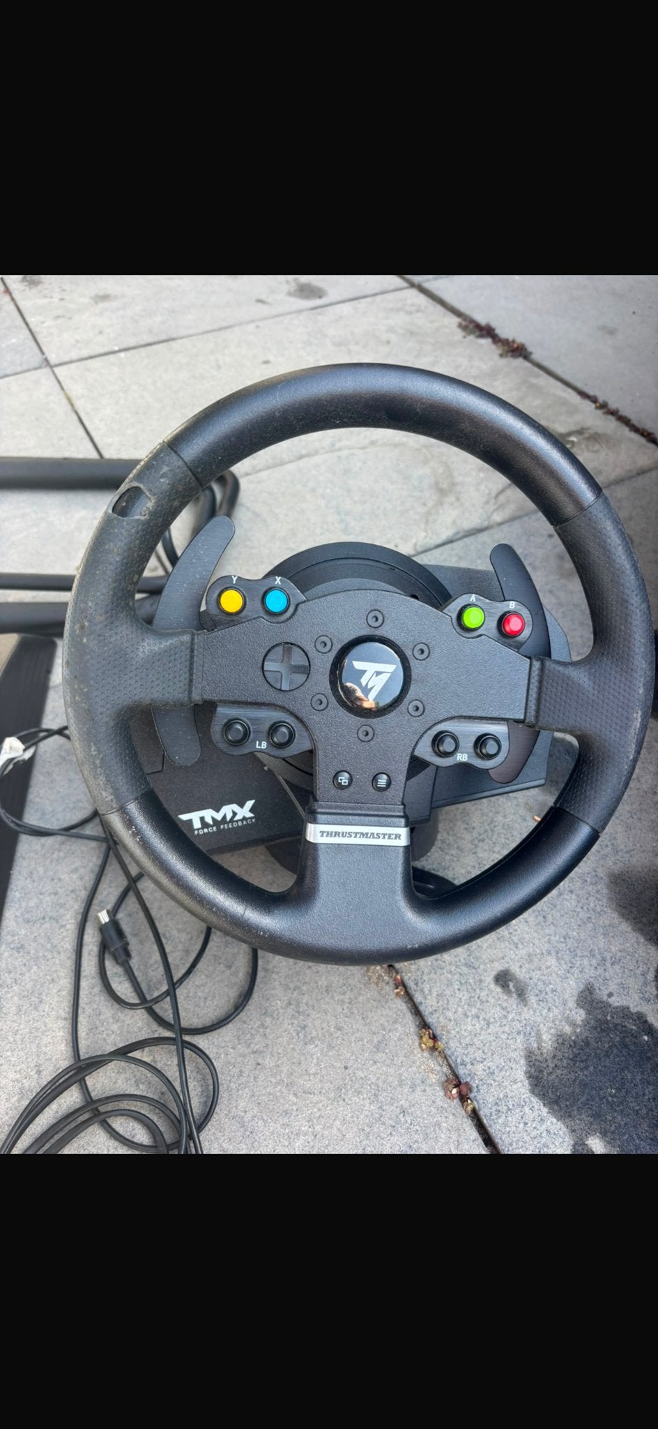 Thrustmaster TMX Pro racestuur met Playseat Evolution, Ophalen, Racestuur, Gebruikt, Force feedback