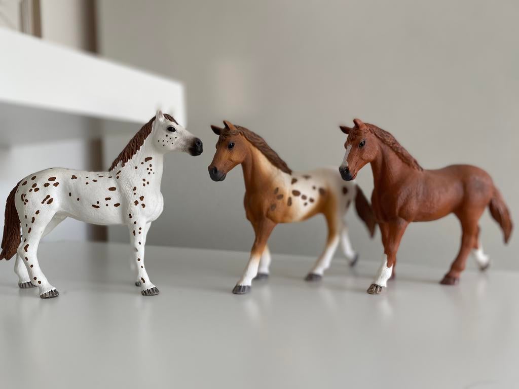 Schleich Appaloosa’s, Ophalen of Verzenden, Zo goed als nieuw, Paard, Beeldje of Figuurtje
