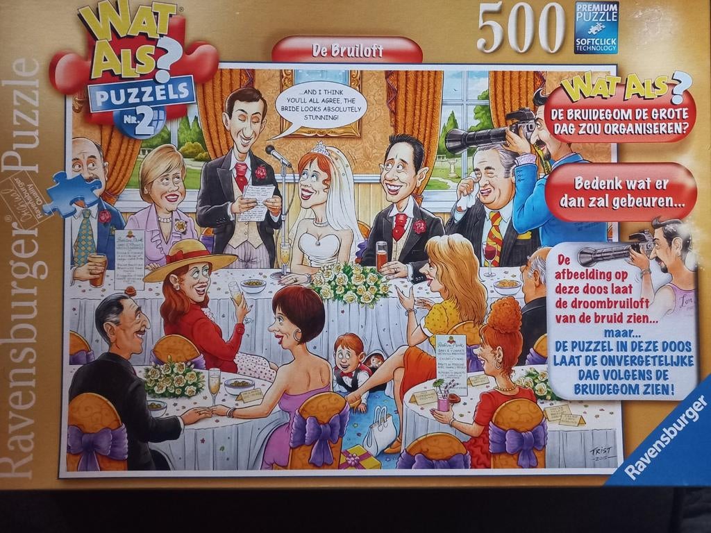 Puzzel Nr 2 Wat Als? De Bruiloft 500 stukjes, Ophalen, 500 t/m 1500 stukjes