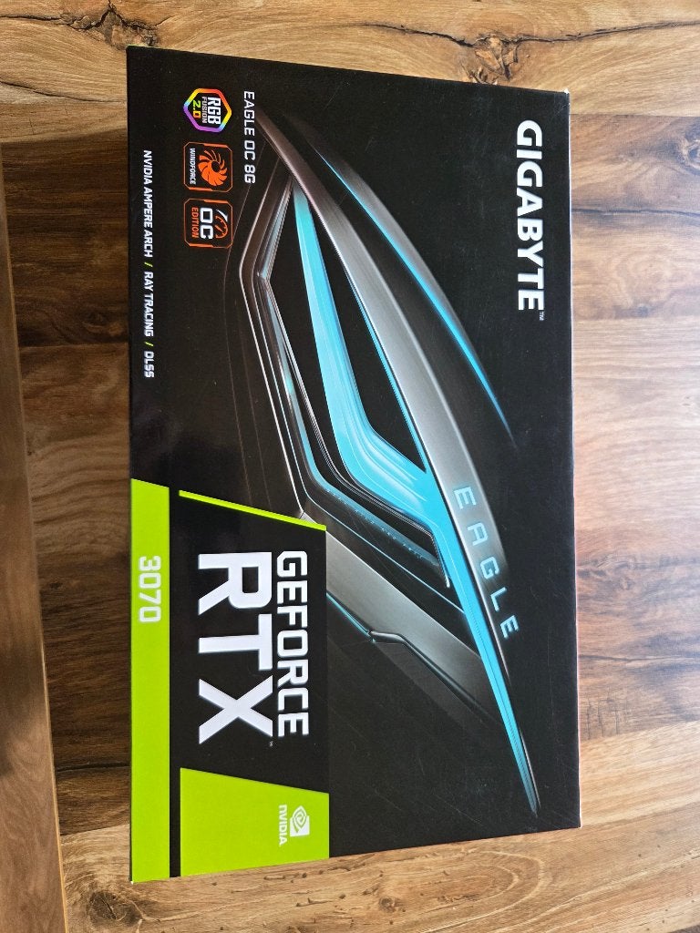 Gigabyte GeForce RTX 3070 Eagle OC 8GB Schoon+thermal paste, Computers en Software, GDDR6, PCI-Express 4, Refurbished, Ophalen of Verzenden