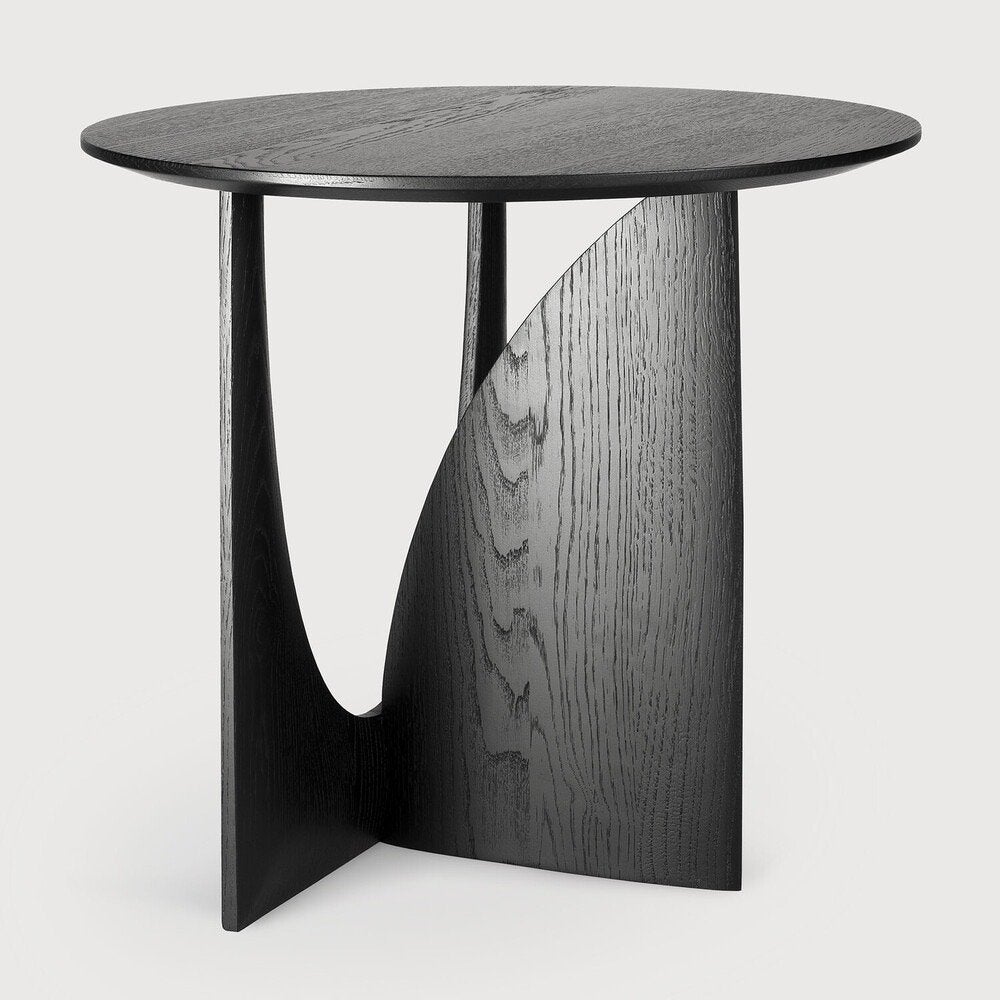 Ethnicraft tafel zwart bijzettafel, Ophalen, Gebruikt, 50 tot 100 cm, 50 tot 100 cm