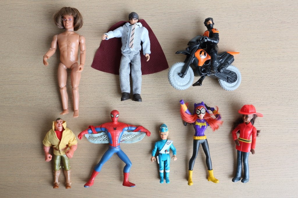 Verschillende kleine actiefiguren / poppen 8 stuks, Ophalen of Verzenden, Zo goed als nieuw