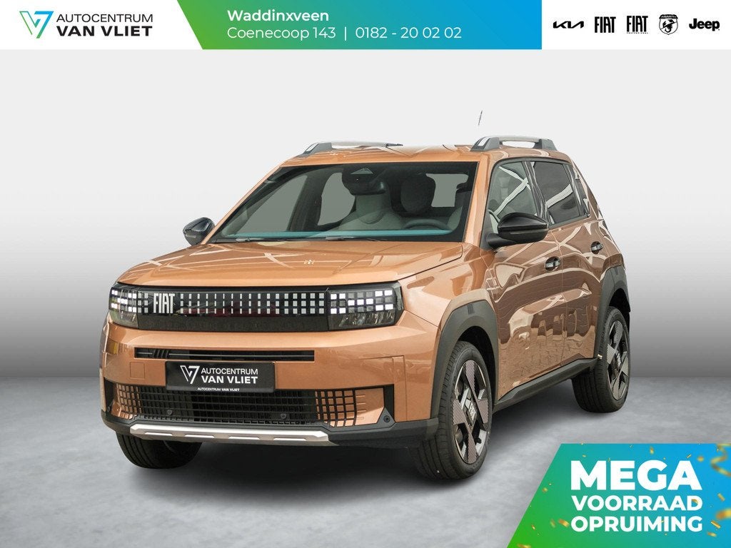 Fiat Grande Panda La Prima 44 kWh | Uit voorraad leverbaar |, Auto's, Fiat, Stof, Huisgarantie, Panda, Origineel Nederlands