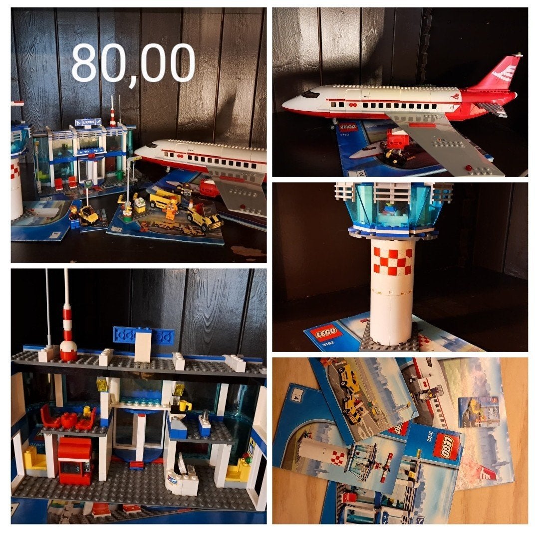 Lego 3182 vliegveld, Overige thema's, Lego, Inclusief instructies, Ophalen of Verzenden