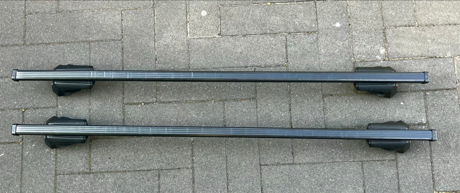 Thule dakdragerset voor verhoogde dakrails, Auto diversen, Dakdragers, Gebruikt, Ophalen