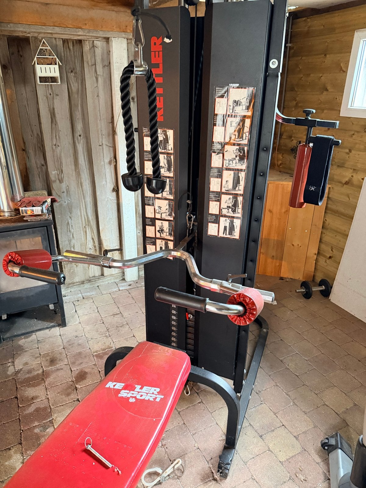 Kettler Krachtstation en Fit Bike Ride S, Ophalen, Gebruikt, Krachtstation, Armen