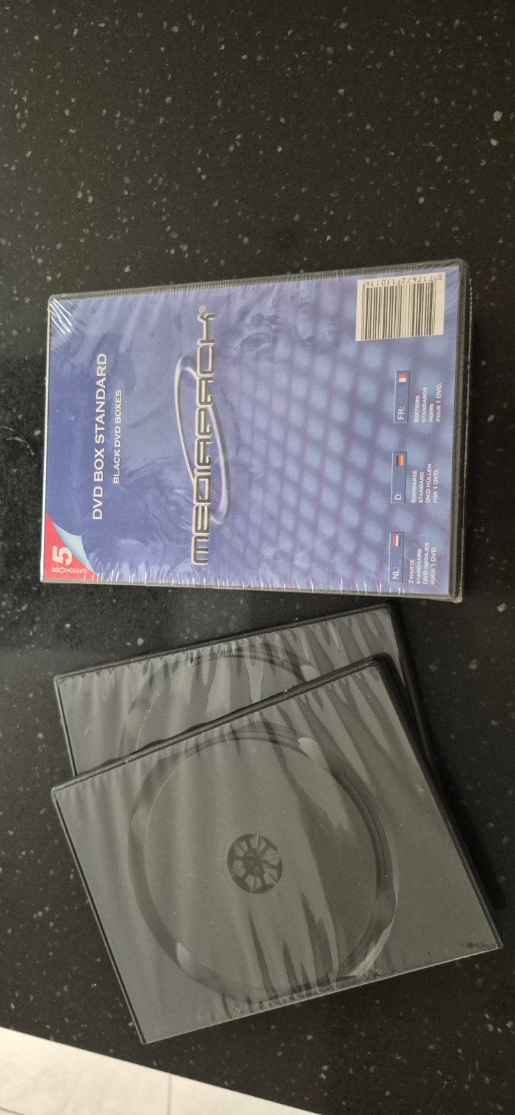 Mediapro DVD Box Standard - Zwarte DVD doosjes (7 stuks), Alle leeftijden, Ophalen of Verzenden, Nieuw in verpakking, Inclusief doosje