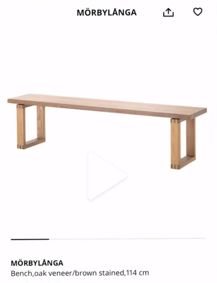 GEZOCHT: IKEA Mörbylånga bankje, Gebruikt, Bruin, Ophalen of Verzenden, Eén