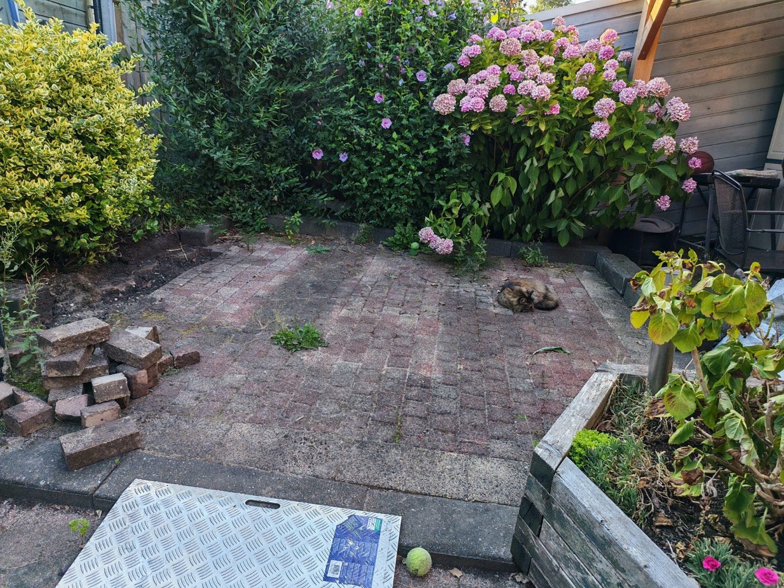 Kleine stenen voor terras of straat 9m2 en 1m2, Tuin en Terras, Ophalen, Gebruikt, Overige typen, 5 tot 10 m²