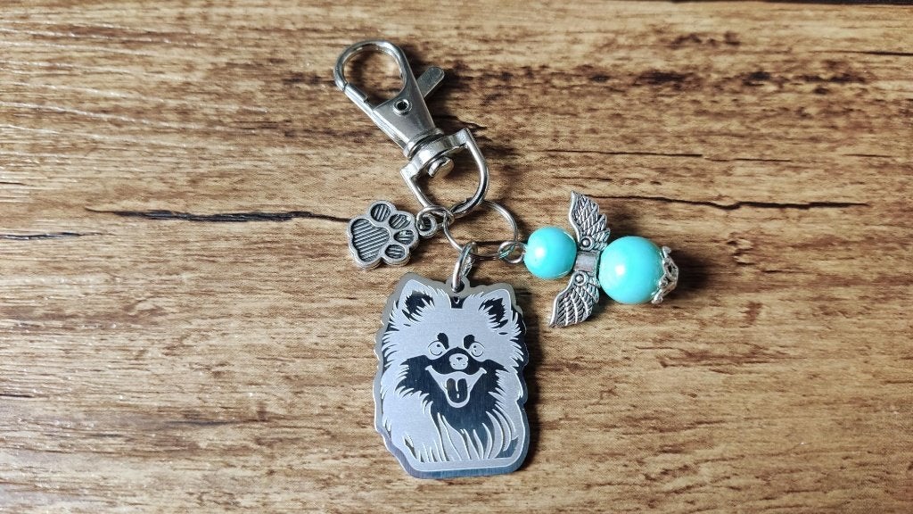 (Tas/Sleutel) Hanger Pomeriaan RVS met beschermengeltje, Verzenden, Nieuw, Hanger