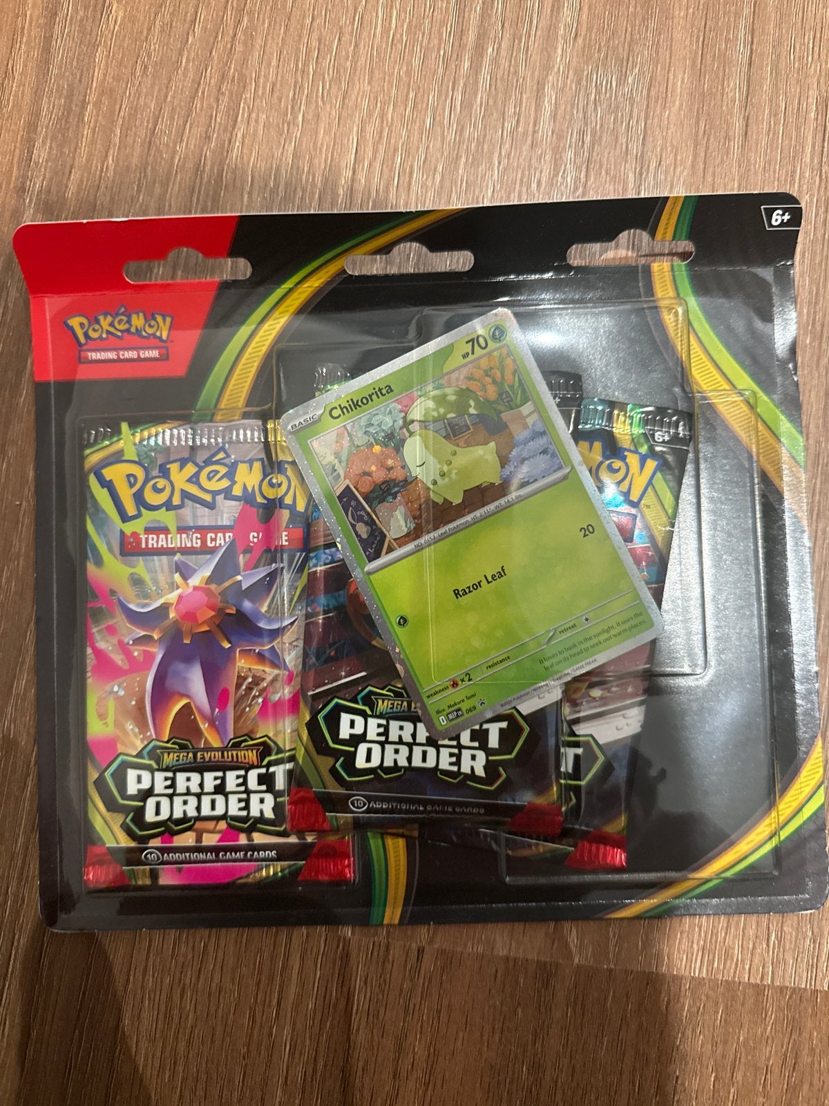 Pokémon TCG: Perfect Order Booster Pack met Chikorita kaart, Ophalen of Verzenden, Nieuw, Booster
