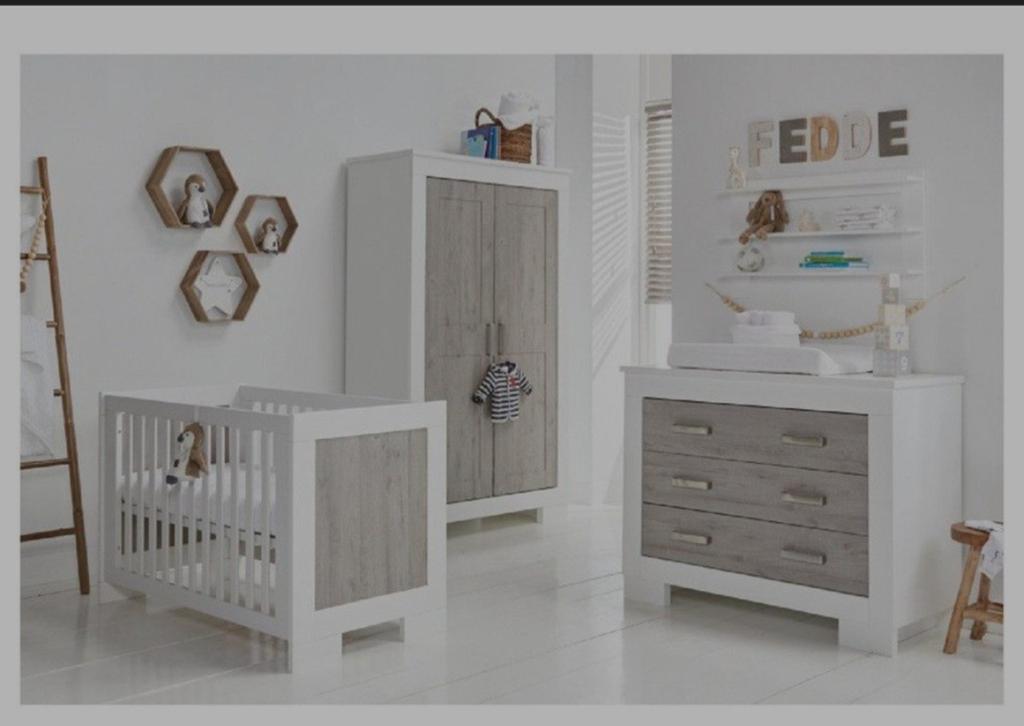 Complete babykamer TWF incl. Matras, luieremmer, Kinderen en Baby's, Kinderkamer | Complete kinderkamers, Ophalen, Zo goed als nieuw