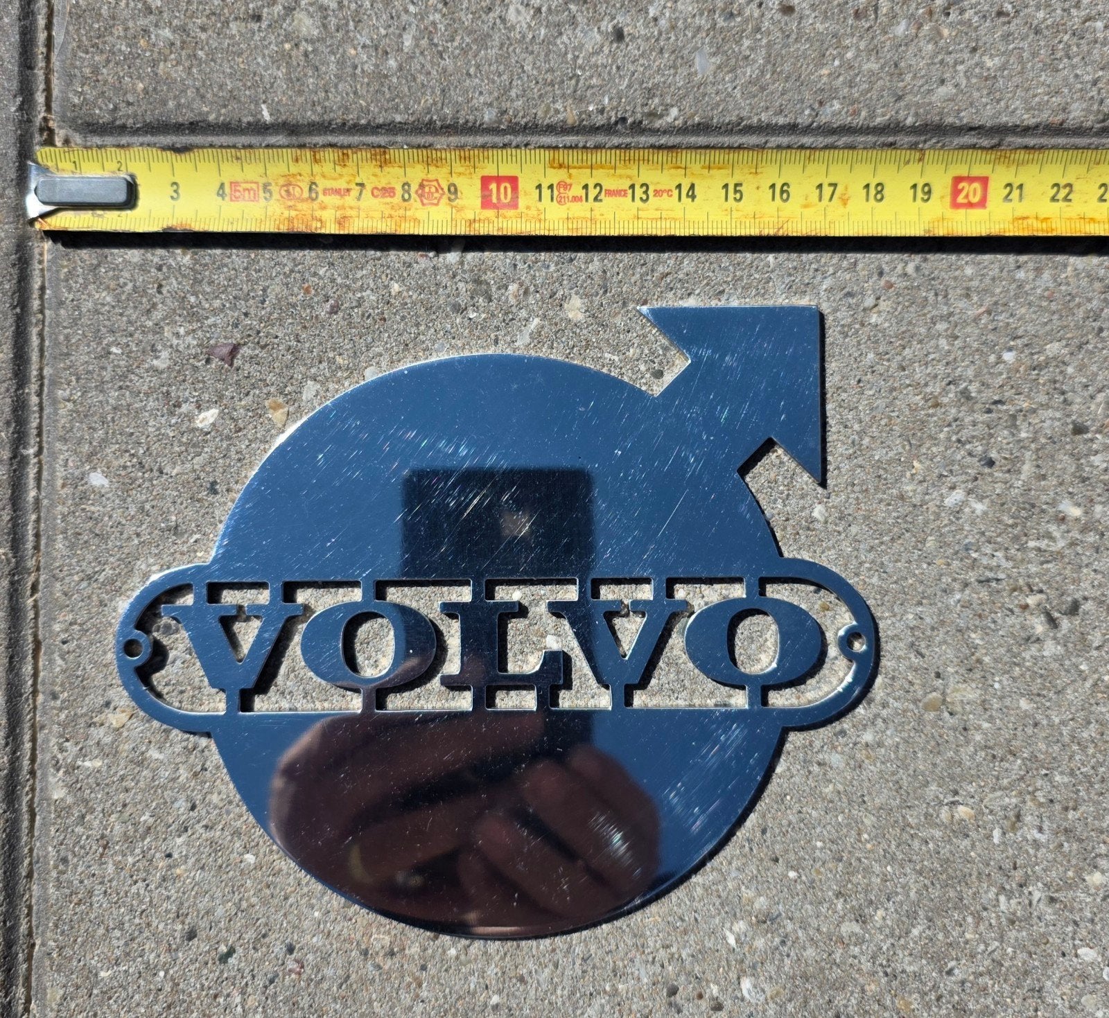 Volvo rvs embleem, Verzamelen, Ophalen of Verzenden
