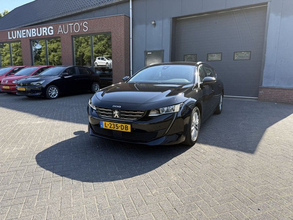 Peugeot 508 1.2 PureTech AUTOMAAT Blue Lease Active, Auto's, Automaat, Euro 6, Zwart, Stationwagon