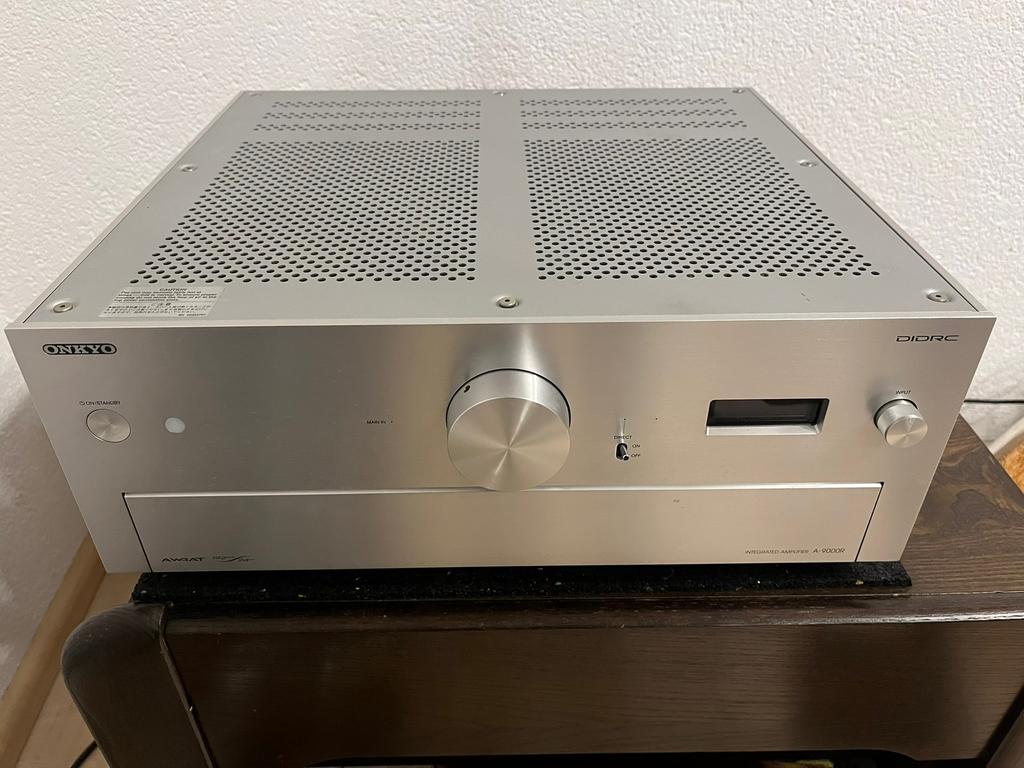 Onkyo a9000r geintegreerde stereoversterker, Ophalen, Gebruikt, 60 tot 120 watt, Stereo