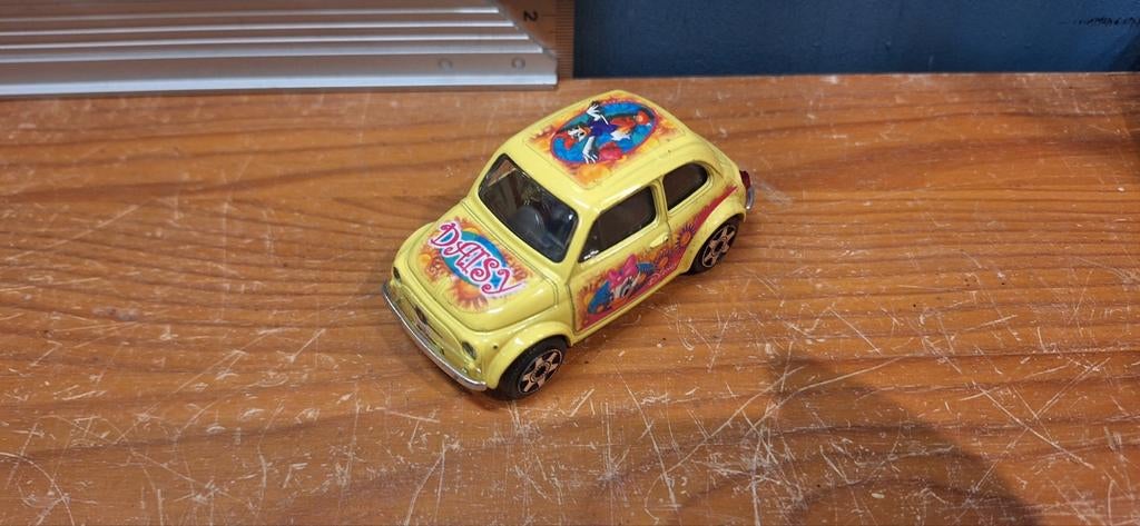 Daisy Duck fiat 500 bburago disney (049), ., Ophalen of Verzenden, Zo goed als nieuw, Bburago
