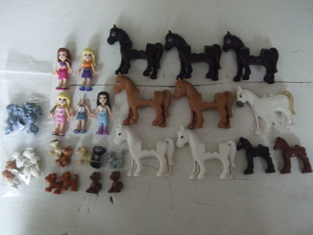 lego poppetjes en dieren ''friends'', Gebruikt, Lego, Friends, Ophalen of Verzenden