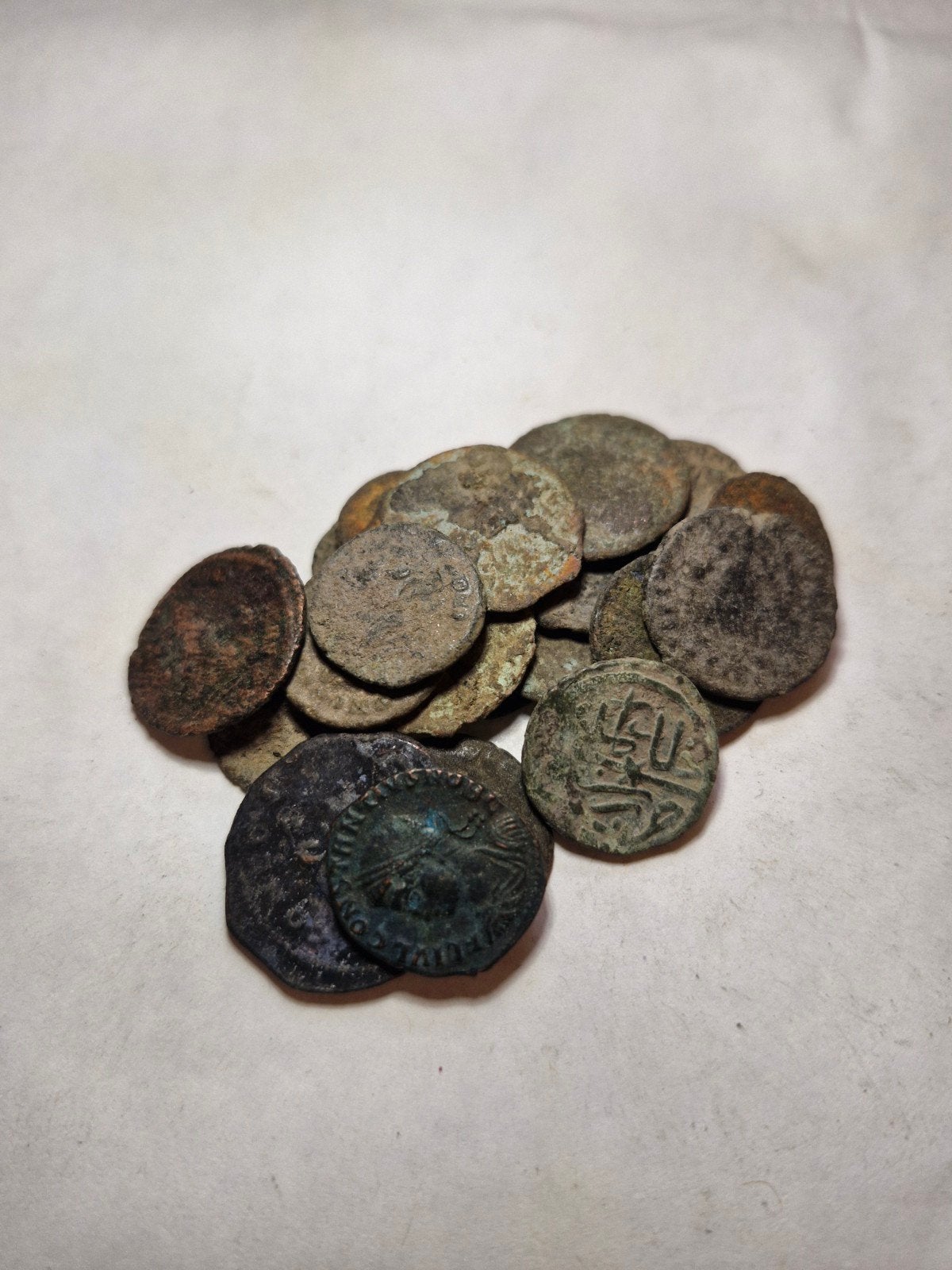 Lot 20 Romeinse munten, Ophalen of Verzenden