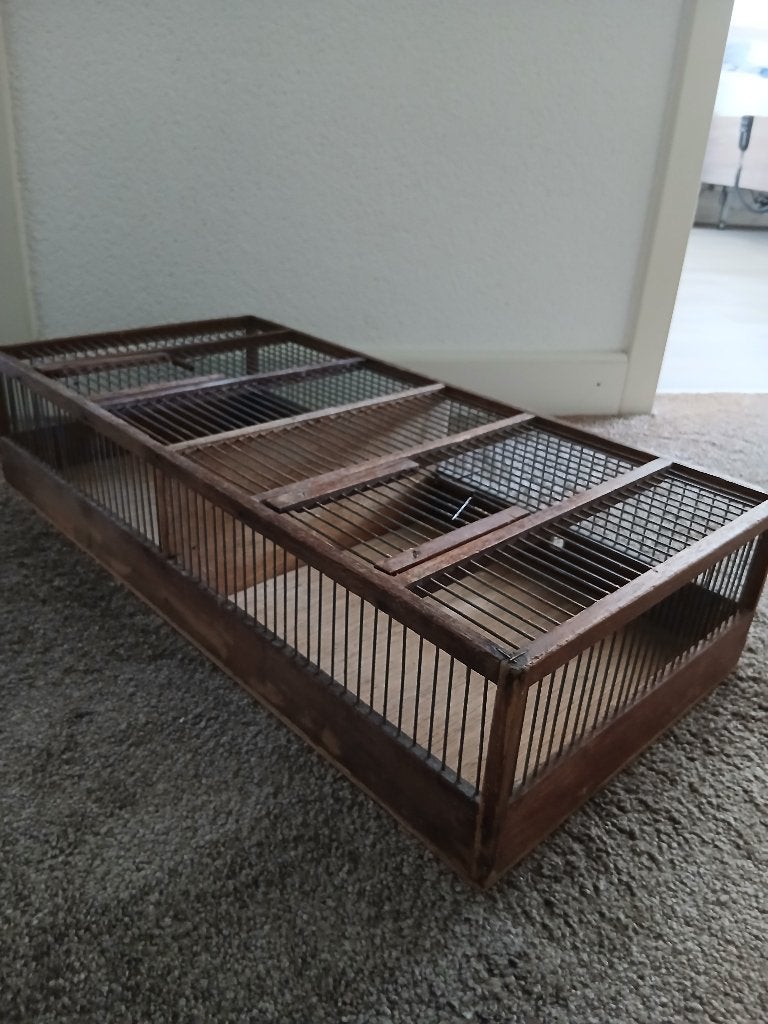 Vervoerskist vogels, Ophalen, Gebruikt, Hout, Vogelkooi