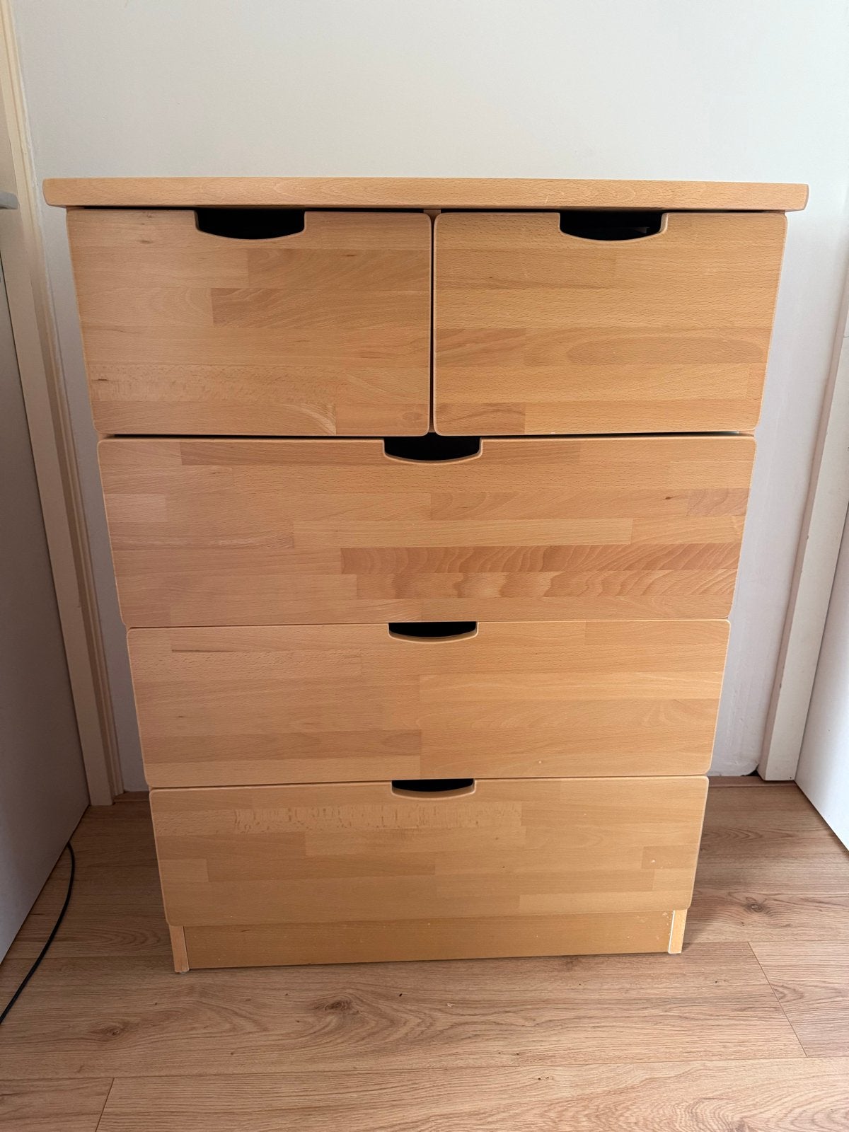 Stokke ladekast - Houten commode met 5 laden, Huis en Inrichting, Ophalen, Gebruikt, 5 laden of meer, 100 tot 150 cm