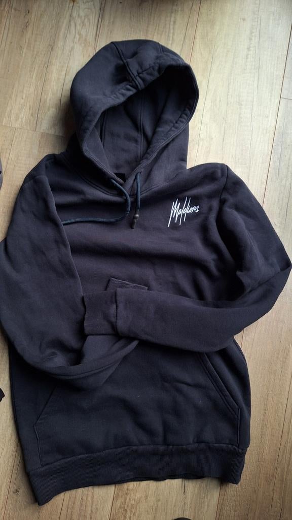 Malelions sweater met capuchon - Donkerblauw, Malelions, Ophalen of Verzenden, Gedragen, Maat 48/50 (M)